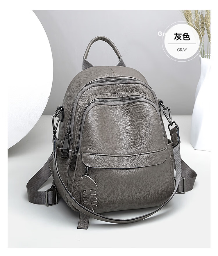 Viney Women's Leather Backpack Fashion Large Capacity Travel School Bag for Middle School Students Birthday Gift for Girlfriend 16