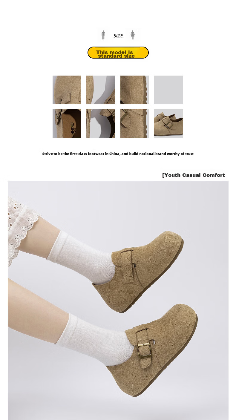Global Platform Birkenstock Women's Shoes 2026 New Summer Retro Casual Slip-On Half Slippers Lazy One-Step Shoes for Women 3