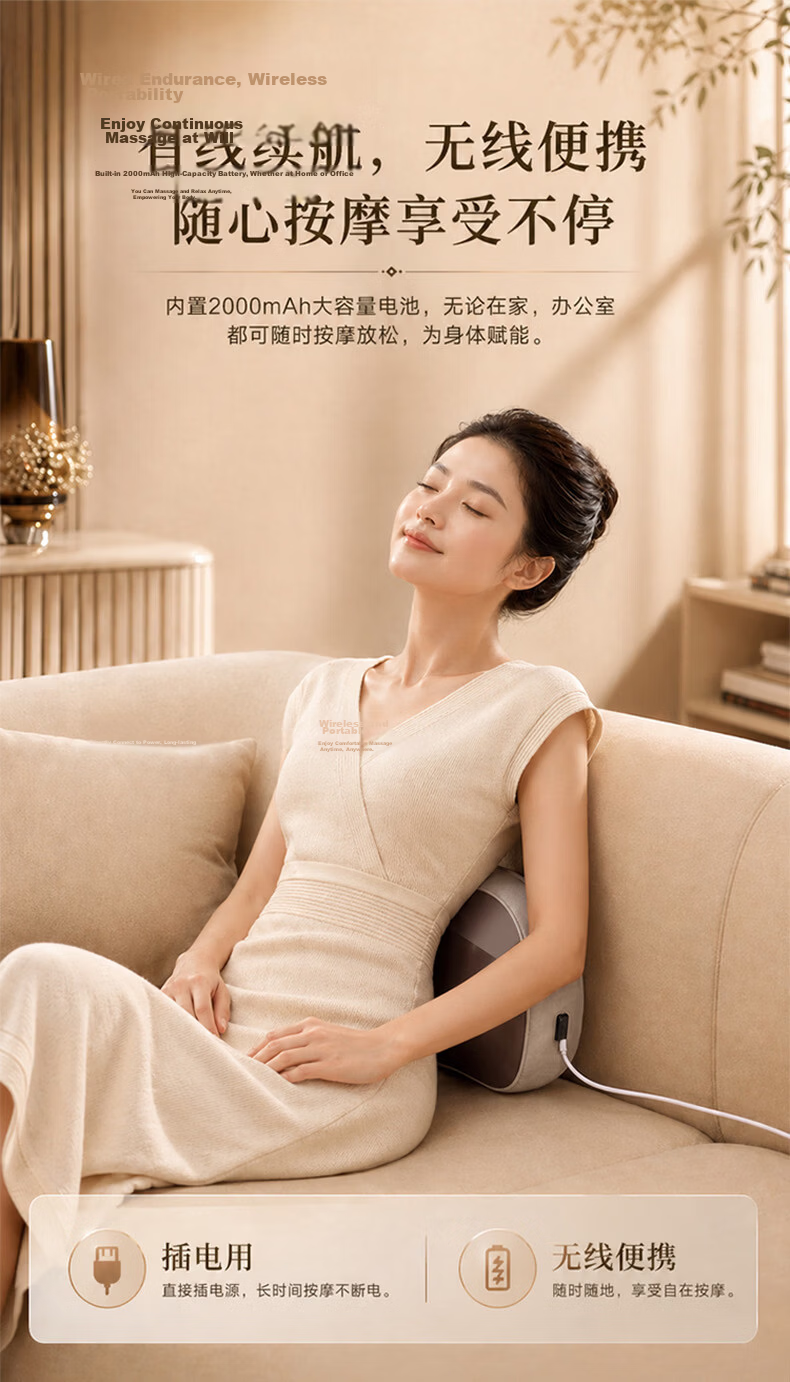 Haier Cervical Massager Waist Massager Massage Pillow Neck Shoulder Back Massage Cushion Leg Full Body HHZ-Y602Z-Pro Gift for Elders Teachers' Day 12
