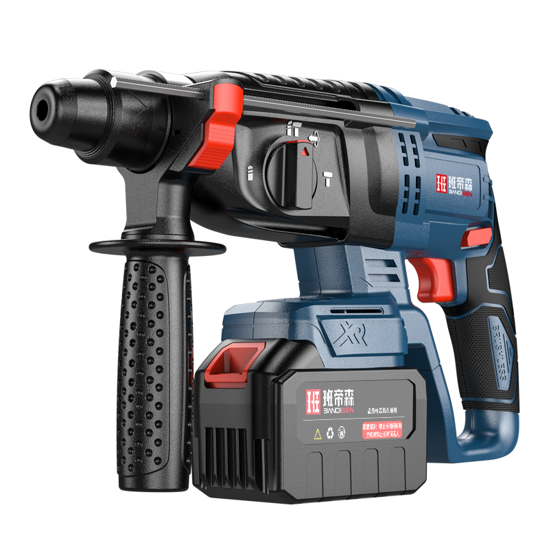 Bandison 21V High-Power Household Lithium Battery Multifunctional Brushless Electric Hammer Drill Chisel Three-in-One Impact Drill Power Tool