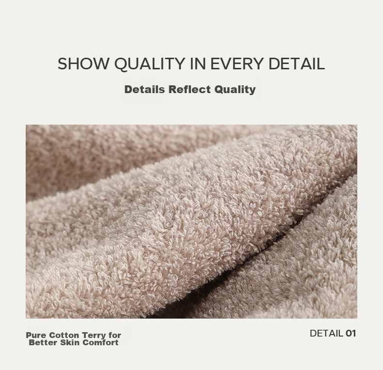 MUJI Bath Towel Grade 10 Antibacterial 100% Pure Xinjiang Cotton Thickened Men's Bath Towel Brown Strong Water Absorption 13