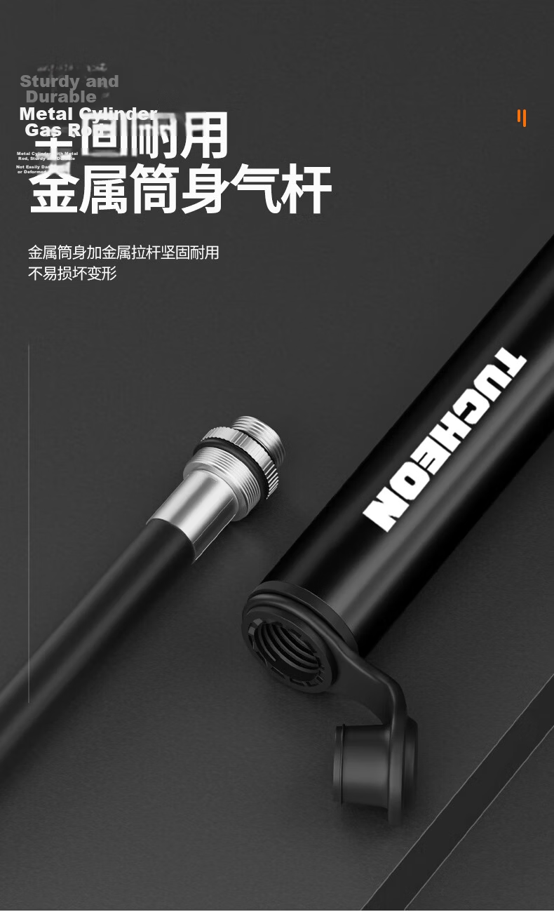 Ousen Portable Mini Bicycle Pump Road Mountain Bike Emergency Cycling Inflator Pump 5