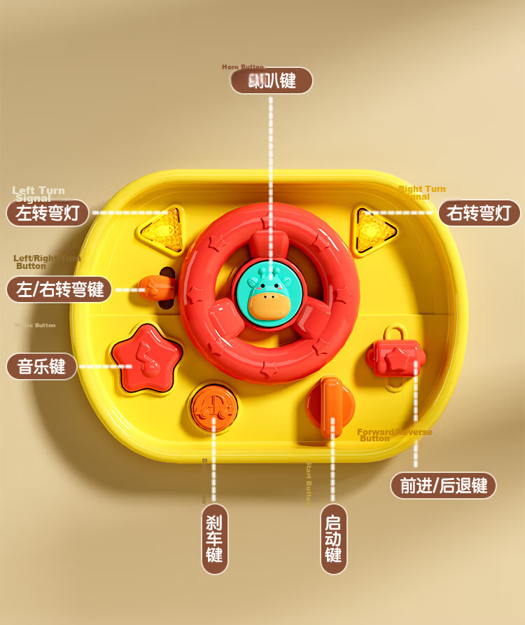 Aojia Montessori Early Education Treasure Box Play Table Multifunctional Toy for 1-3 Year Old Babies Birthday Gift 7