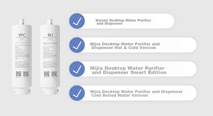 Mijia Xiaomi Water Purifier H Series 800G Reverse Osmosis Filter RO2, Efficient Tap Water Filtration, Imported Filter Material, Suitable for Xiaomi Water Purifier H1000G YM3013-800G 1
