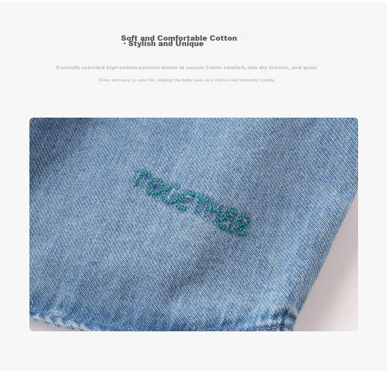 DAVE & BELLA Boys' Shirt, Children's Clothing, Toddler Denim Jacket, Little Kids' Top, Autumn Infant Shirt, DBX14767-NN 3