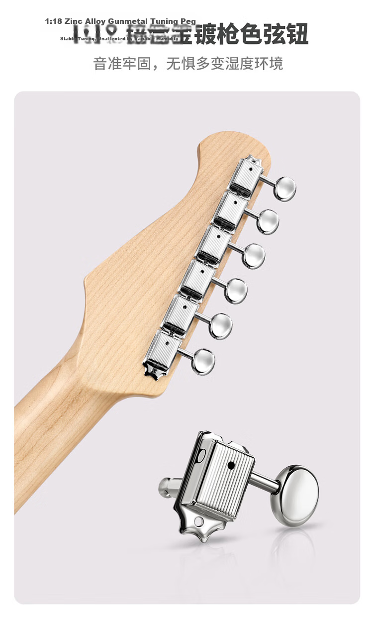 DONNER Q1 Electric Guitar Single Tremolo Series ST Adult Beginner Guitar for Men And Women, Maple Wood 38-Inch Metallic Blue 21