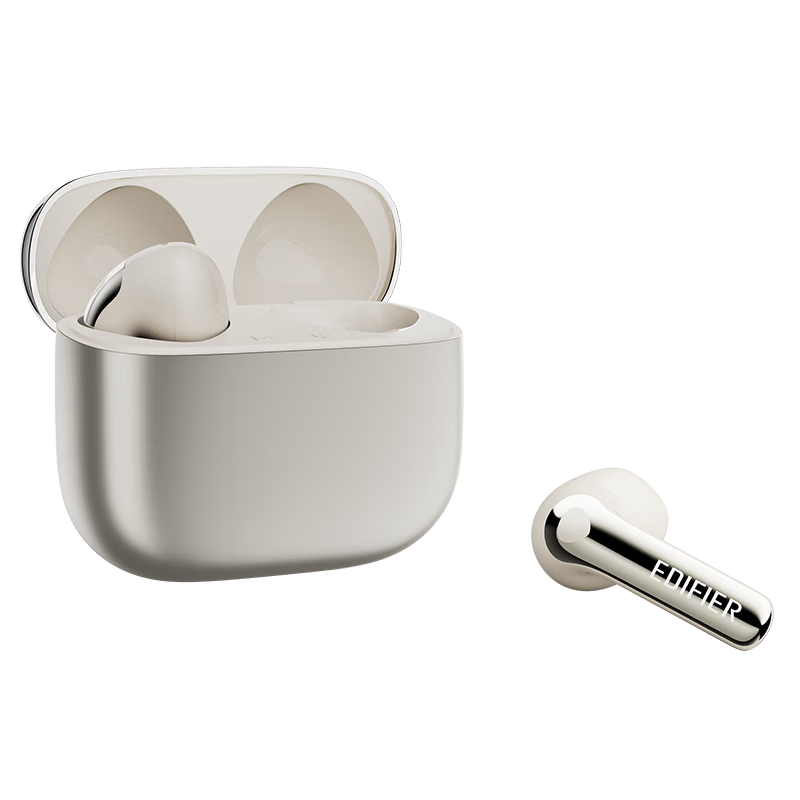 EDIFIER Lolli ANC Semi-In-Ear Noise-Cancelling Bluetooth Earphones Translator Compatible with Apple Huawei Xiaomi OPPO Phones Starlight Gold