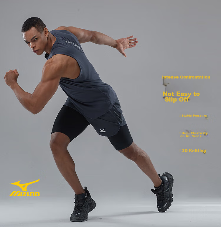 MIZUNO Thigh Protection for Men And Women, Sports Leg Guards, Running Basketball Equipment, Knee Pads, Socks 032-M Single Piece 3