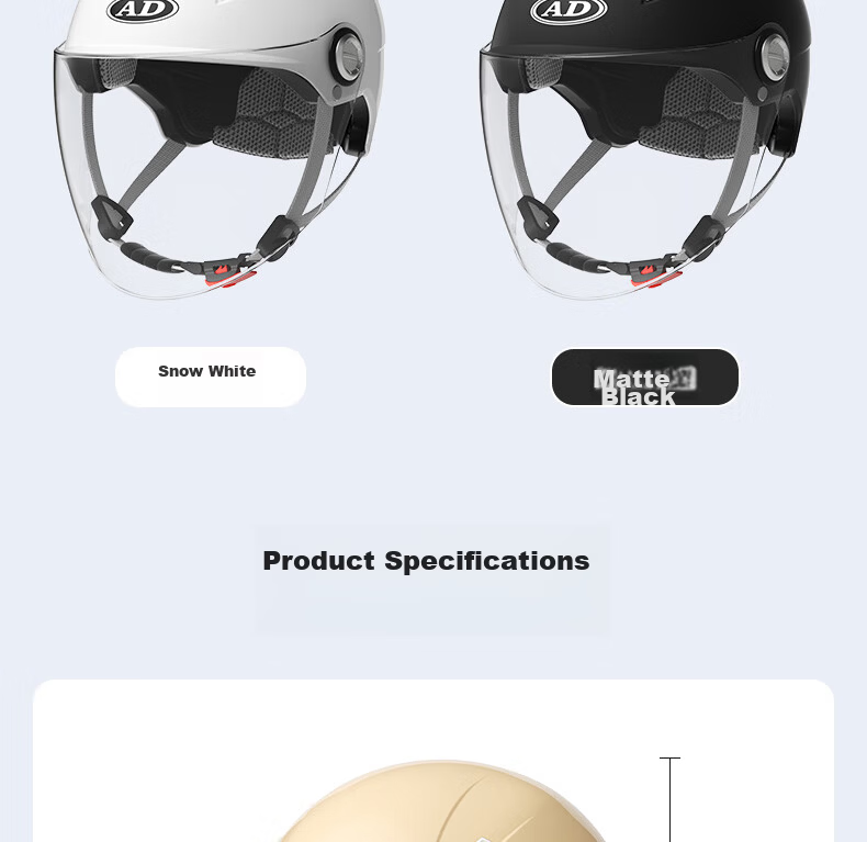 AD New National Standard Class A 3C Certified Electric Vehicle Helmet for Men and Women Summer Electric Bike Safety Helmet Female Four Seasons Universal Lightweight Riding Motorcycle Half Helmet Winte 27