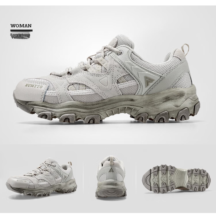 HUMTTO Outdoor Hiking Shoes for Women, Lightweight Comfortable Casual Trekking Shoes Professional Non-Slip Climbing Shoes Gray Size 36 17