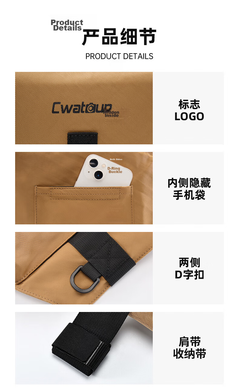 CWATCUN Kaden Camera Bag Tactical Backpack Multifunctional Travel Double Shoulder Bag Outdoor Professional Mountaineering Photography for Fuji Canon Sony Leica 7