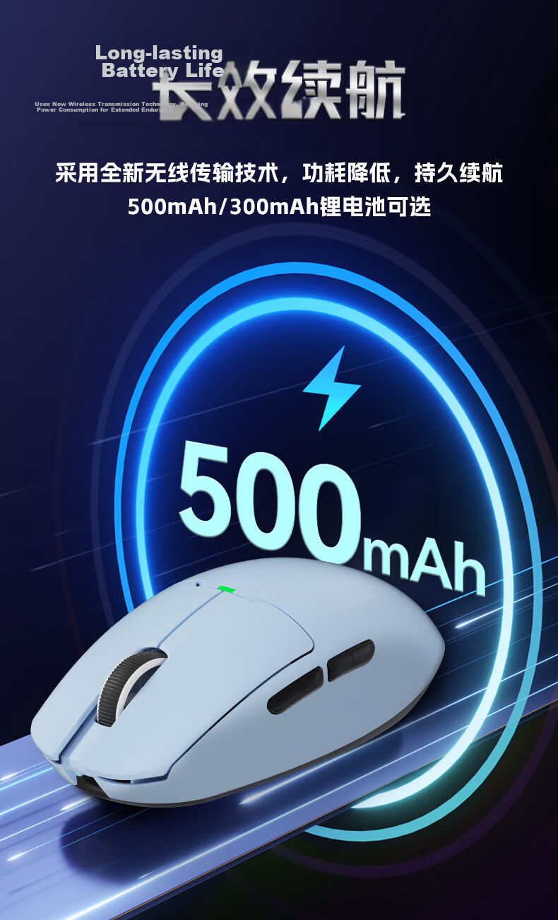 Aigo Youlong GM80 Plus Midnight Wired Wireless Tri-mode Gaming Mechanical Mouse Small Medium Hand Office Bluetooth Rechargeable Ergonomic Mouse 14