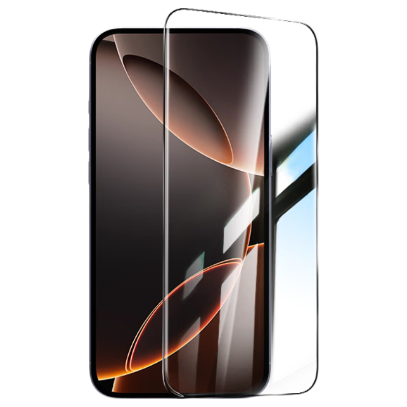 Wally AR Anti-Reflection 3D Curved Privacy Screen Protector 2-Pack for iPhone 16 Pro Full Adhesive Tempered Glass Anti-Fingerprint Privacy Film