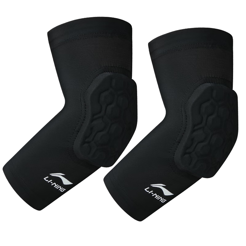 LI-NING Children's Elbow Guard Summer Lightweight Sports Protective Gear for Cycling Basketball Badminton Skating Running Honeycomb Design