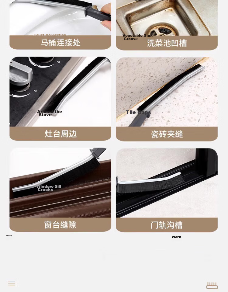 Mishiguang Drum Washing Machine Inner Drum Brush Long Handle Gap Cleaning Household Brush Upgraded Version 1 Piece 5