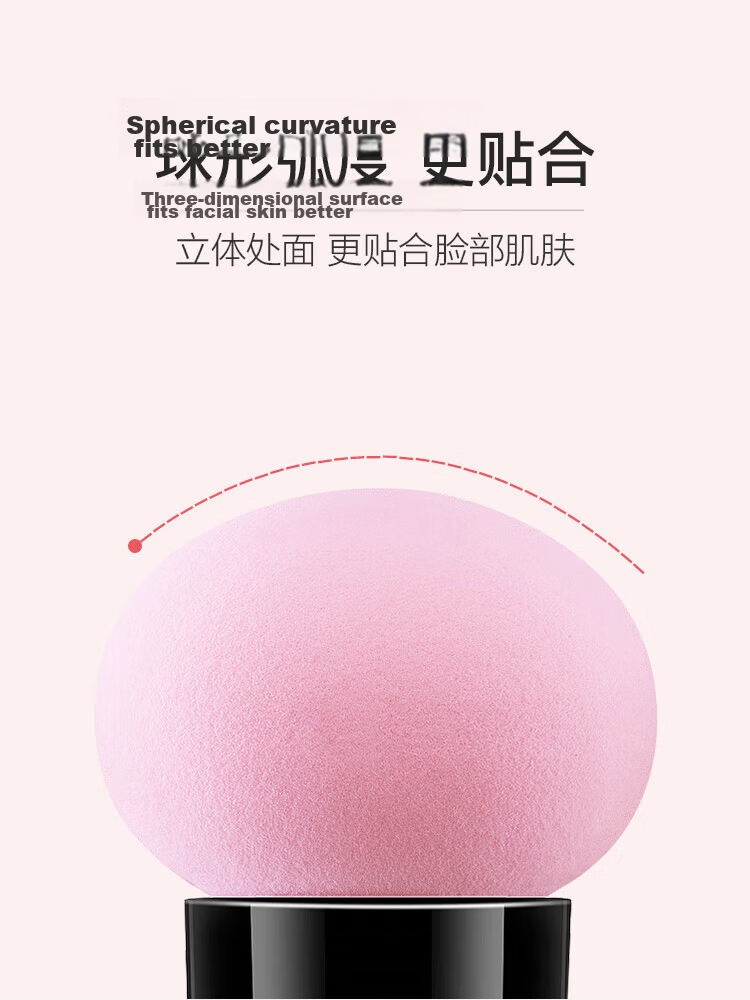 Jianyingshu Mushroom Head Makeup Sponge Puff 3-Pack Dual-Use Dry and Wet Foundation Beauty Blending Sponge 8