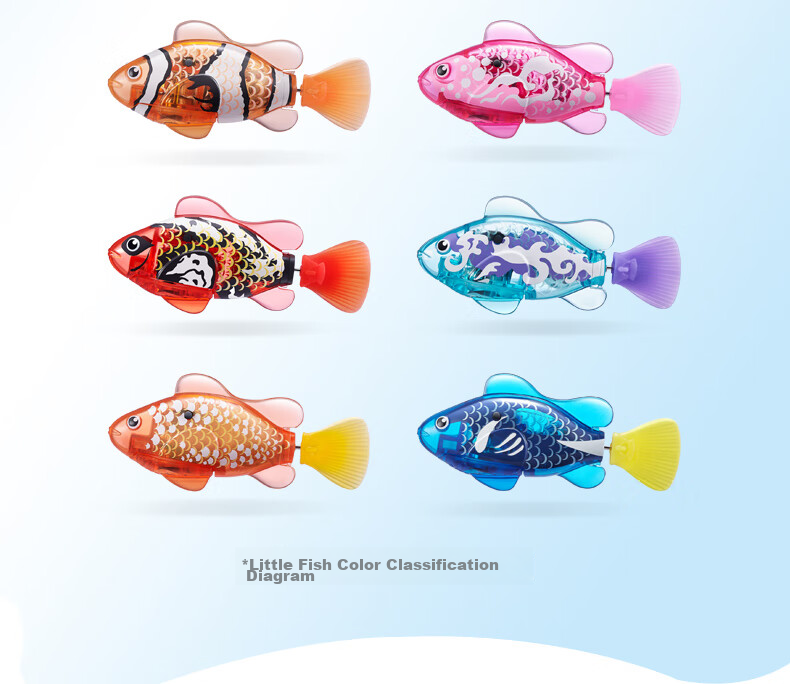 ZURU Lobo Series Children's Baby Bath Toy Swimming Electric Bathroom Water Play Toy Electric Little Fish 11