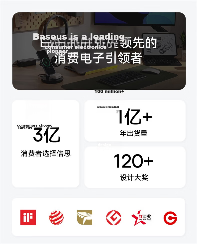 Baseus Dual-Head Type-C Smart Power-Off Charging Cable PD100W Super Fast Charging Data Cable for Huawei Honor Xiaomi Apple iPhone 17/16/15 iPad Laptop 2m Blue 26