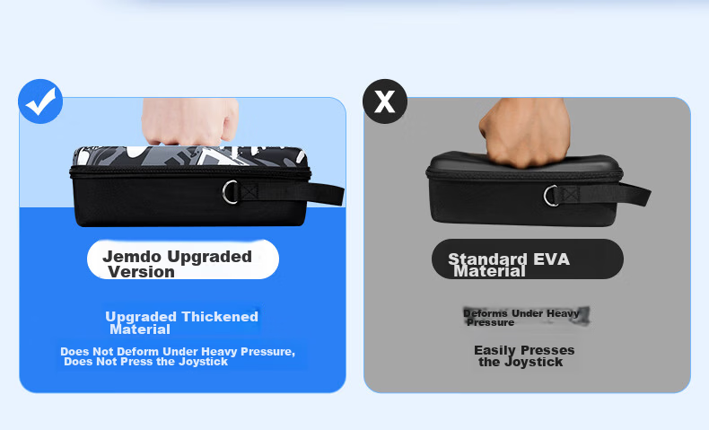 Jemdo 4-Piece Set Nintendo Switch 2 Full Storage Bag Pro Controller Case NS2 Game Console Accessories Large Capacity Protective Case Tempered Glass Screen Protector Portable Dock 7