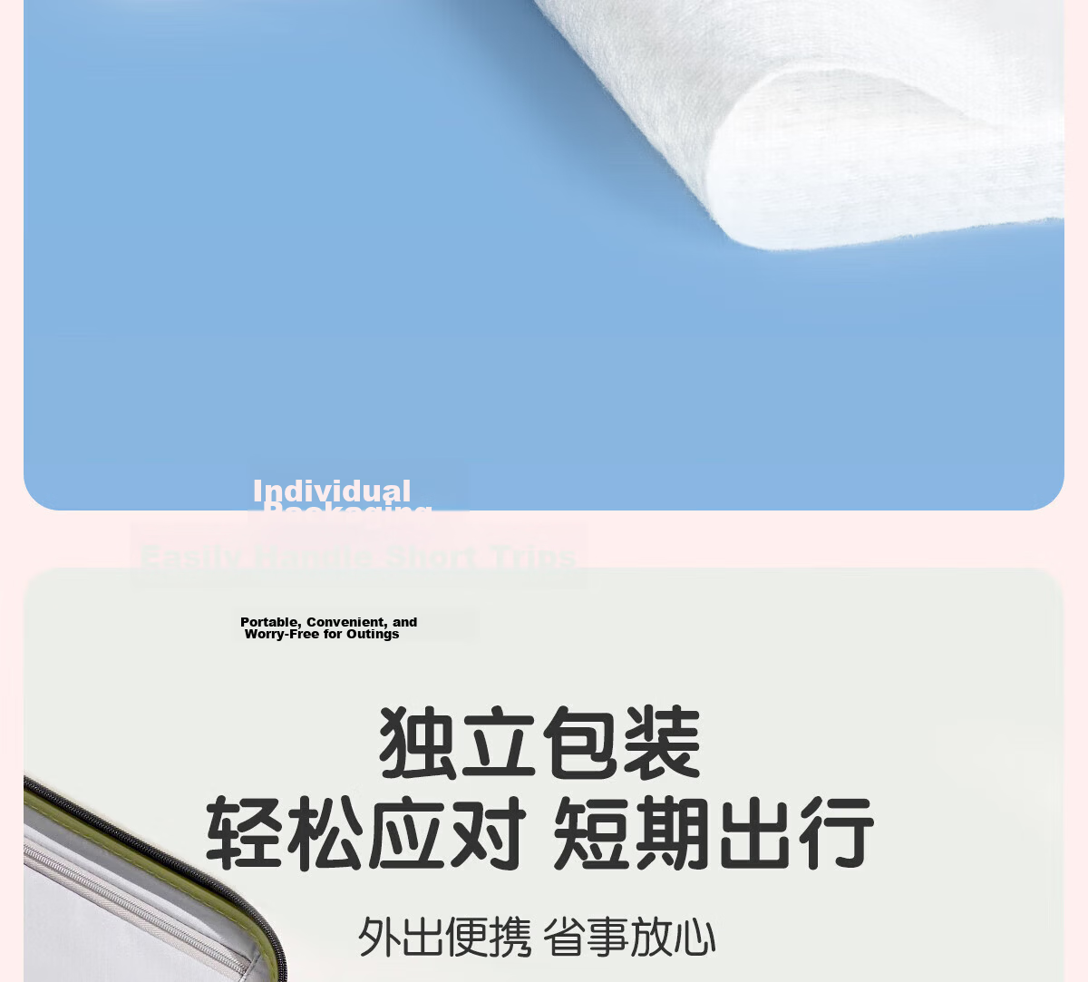 Ankexin Disposable Hair Drying Caps Super Absorbent Thickened Large Travel Portable Hair Towel 4-Pack 13