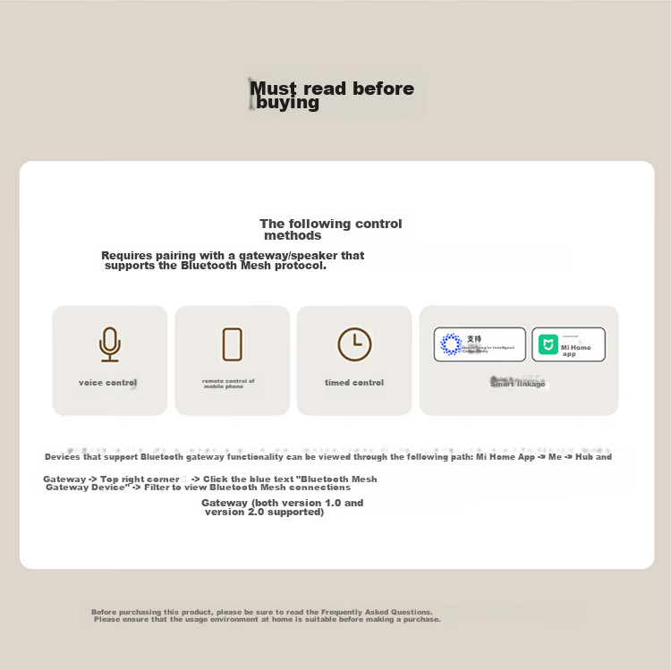 MI Smart Switch (Dual) for Mijia, Ultra-Long Lifespan, Switch Panel, Requires Gateway 1