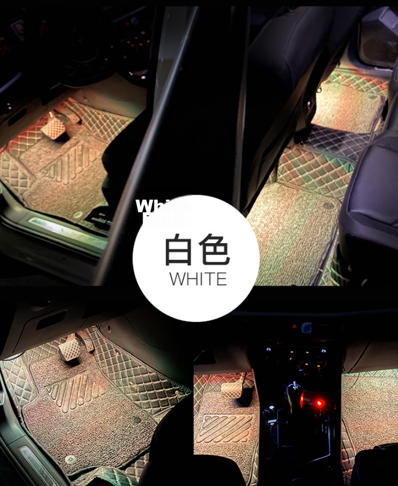40,000 Kilometers Car Ambient Light LED No Modification USB Footwell Decorative Music Rhythm Light SWY6526 19