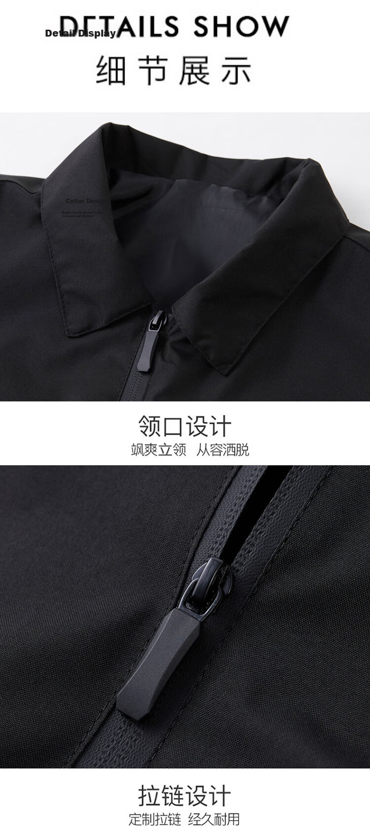 TUCANO Men's Spring Autumn Jacket Lapel Business Casual Executive Coat Fashion Versatile Comfortable Top Black XL 21