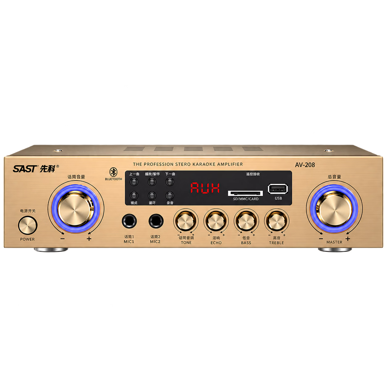 SAST Fixed-Resistor High-Power Amplifier, Home Karaoke KTV Bluetooth Main Unit, Professional Home Theater Conference Speaker Amplifier Audio Magnifier