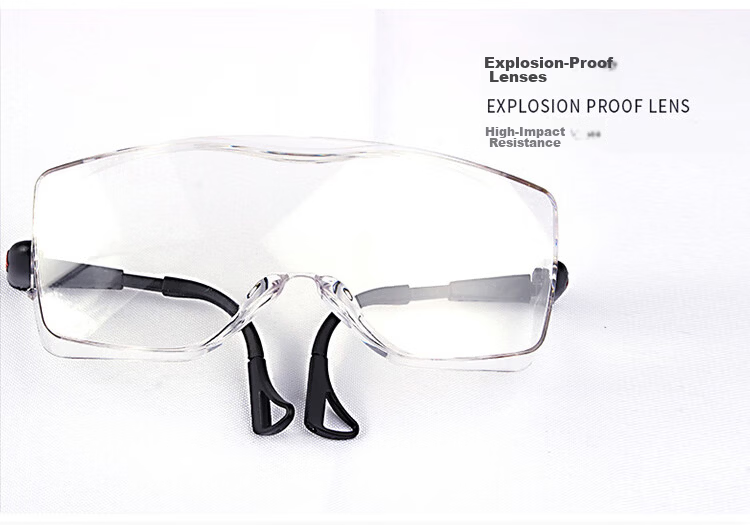 3M Protective Goggles, Dust And Fume Resistant, UV Protection, Safety Glasses, Impact-Resistant, Splash-Proof, for Factory And Laboratory Use, Clear Lenses, Suitable for Nearsightedness, 12308 4