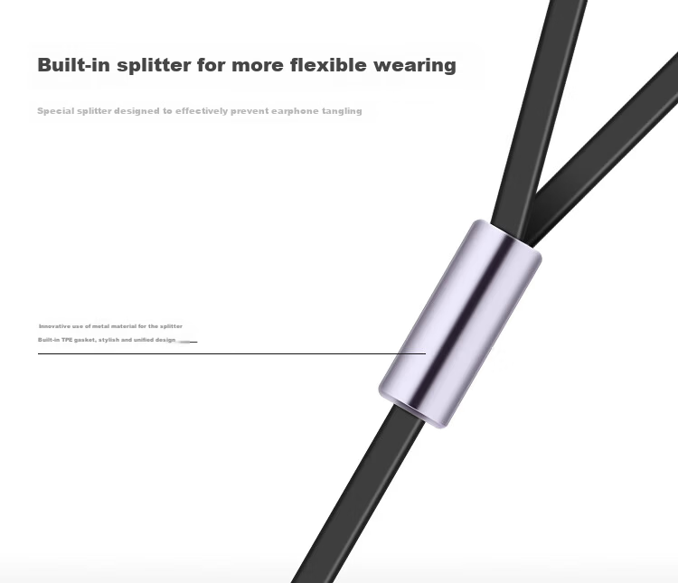 Newman (Newmine) MX660 Metal In-Ear Wired Music Phone Earphones with Remote Control Earphones 3.5mm for Apple Android Computer Tablet Iron Grey 11