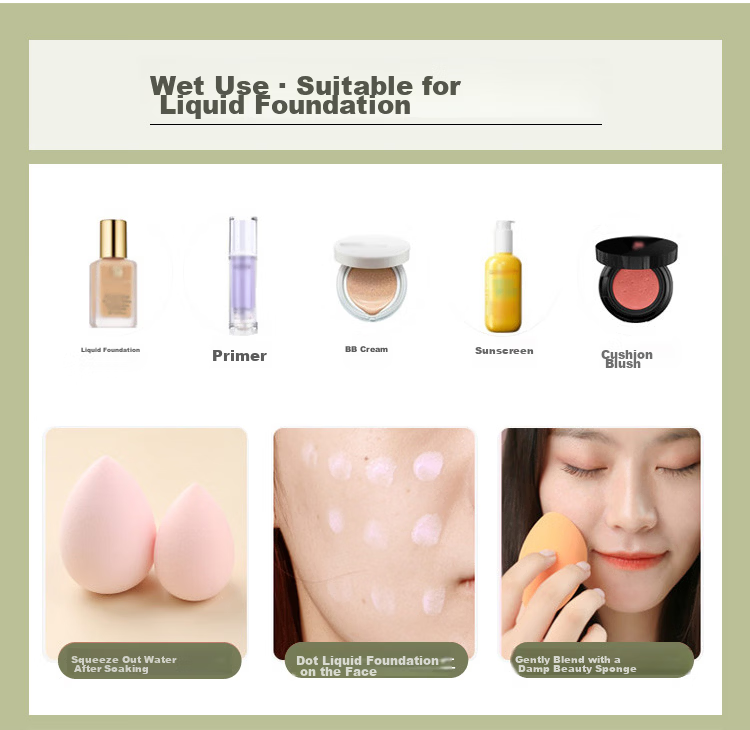 UPLUS Strawberry Mousse Beauty Blender, Powder-Saving Makeup Sponge, Egg-Box Powder Puff, 8 Pieces with Box, Holiday Gift Set 10