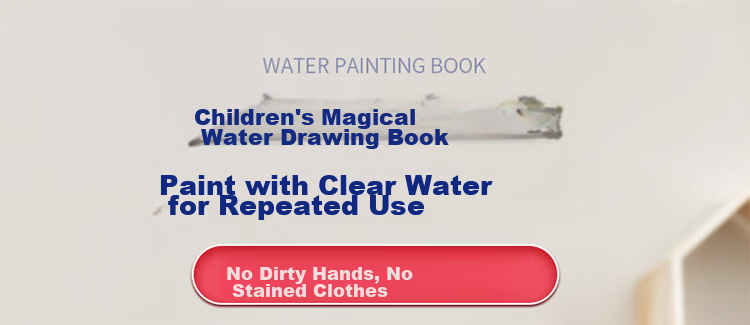Yisr Children's Water Drawing Book Magic Water Pen Clear Water Graffiti Baby Coloring Painting Book Set Toy for Ages 1-3-6 3
