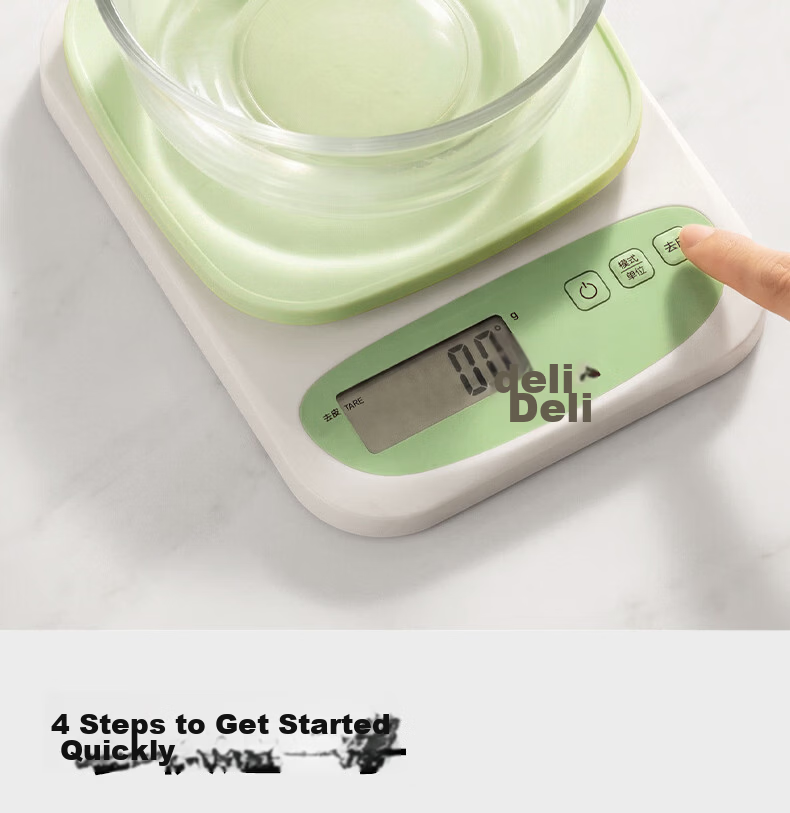 Deli Electronic Kitchen Scale Small Food Baking Household High Precision Gram Weight Scale TE913 12