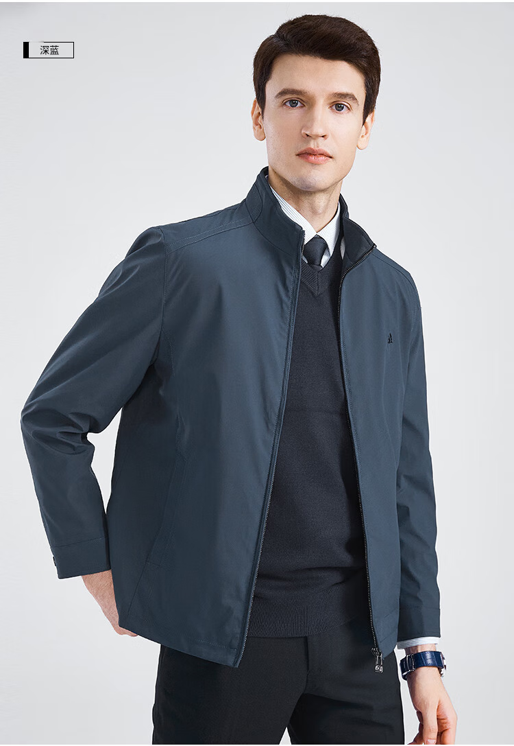FIRS [Triple-Protection Fabric] Men's Jacket, Business Casual Commuter Stand-Collar Outerwear for Young And Middle-Aged Men, Fall 2026 Collectio 17