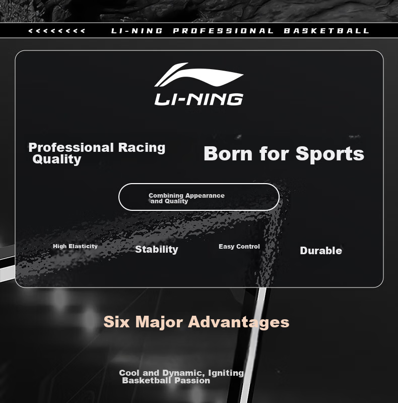 Li-Ning Basketball Adult Size 7 PU Indoor Outdoor Wear-Resistant Professional CBA Game Training Ball for Students and Youth 967 3