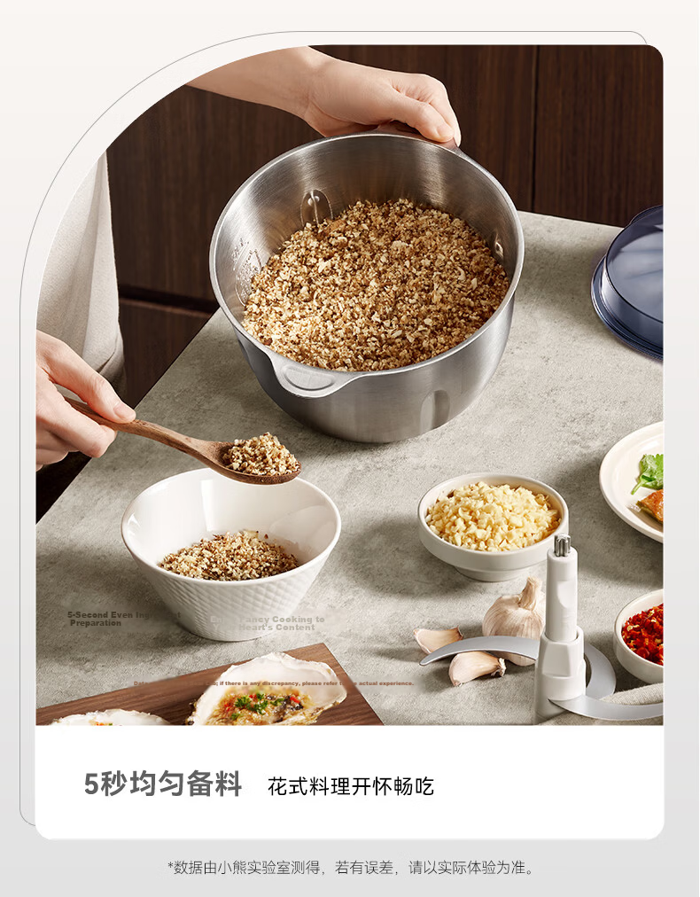 Bear Meat Grinder, Home Stainless Steel, Mincer, Chopper, Meat Mixer, Garlic Press, 3-Liter Large Capacity, 2026 New Model for Home Use, QSJ-P05E3 12