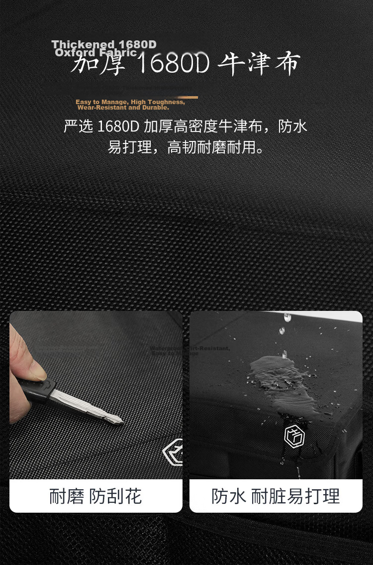 JD Jingzao Car Trunk Storage Box Foldable Oxford Cloth 60L Organizer 7