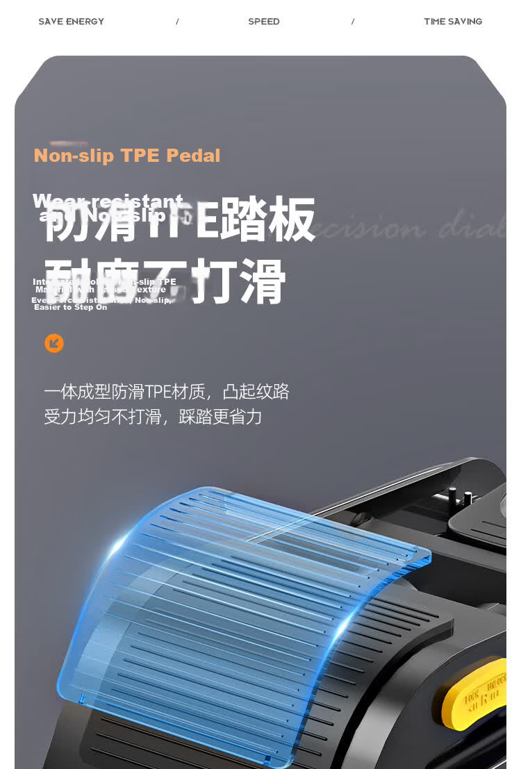 Move Iron Bicycle Foot Pump Double Barrel High Pressure Digital Gauge Mountain Road Car Basketball Inflator 18