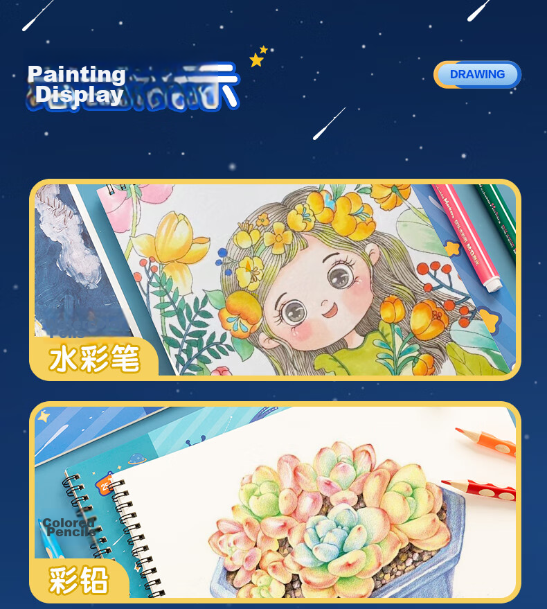 M&G Stationery 5-Pack A4 Drawing Books for Kids 150 Sheets Art Books for Elementary and Kindergarten Grade 1 Spiral Little Red Riding Hood APYUR87PB 11