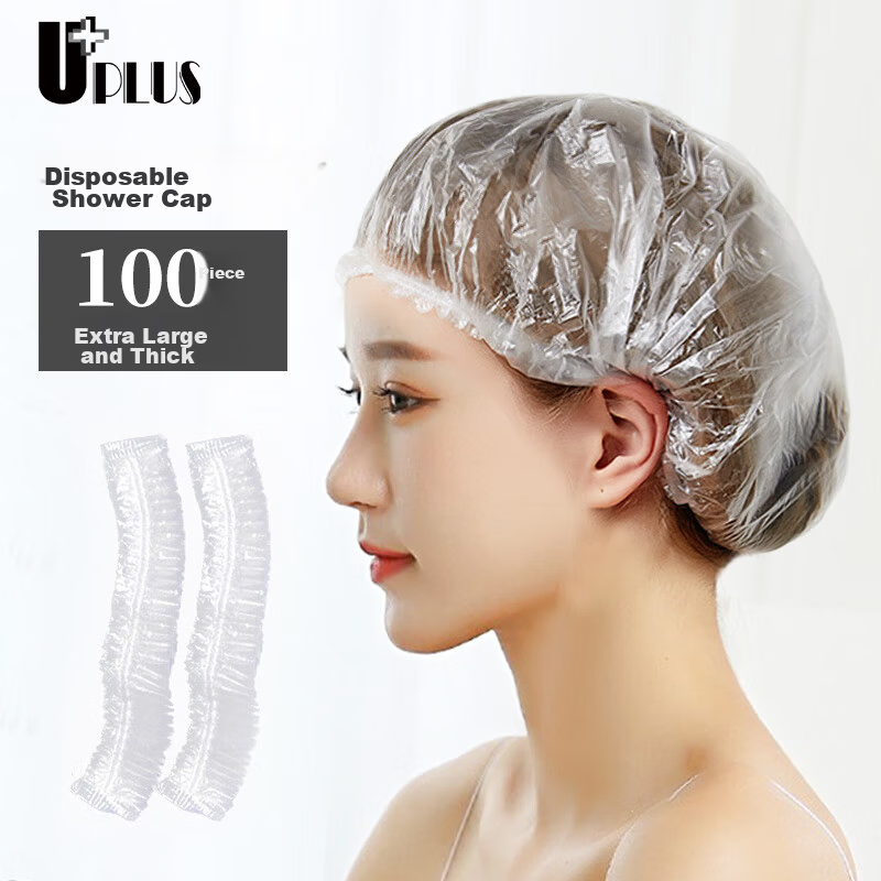 UPLUS Double-Layer Thick Soft Hair Drying Cap Super Absorbent Quick-Dry Towel Bath Cap Hair Wrap for Long Hair