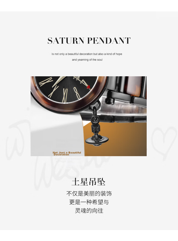Vivienne Westwood Empress Women's Stainless Steel Quartz Watch European and American Style Birthday Valentine's Day Gift for Girlfriend 5