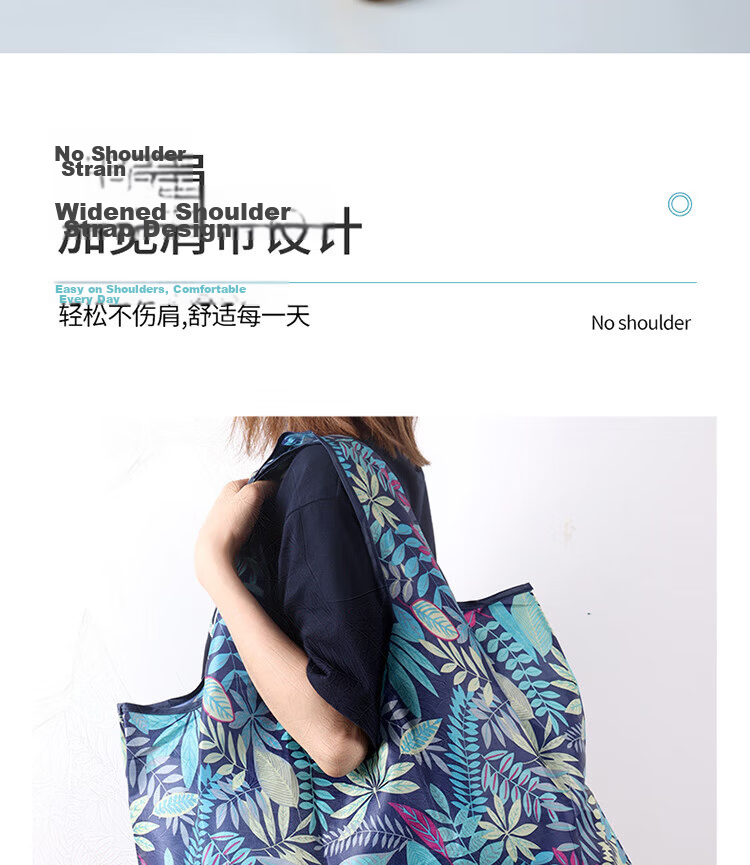 Kelianghuizi Travel Folding Storage Bag, Outdoor Picnic Handbag, Household Portable Eco-Friendly Shopping Bag, Grocery Bag, Gray 14
