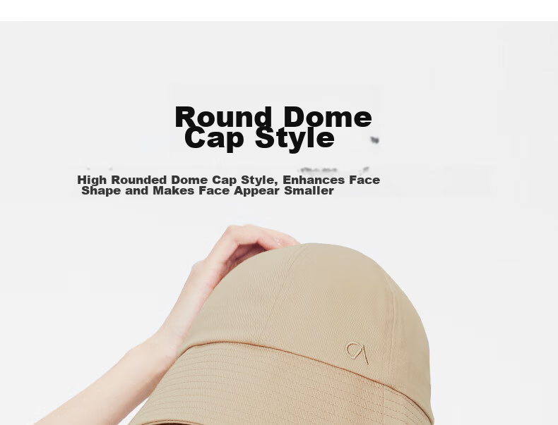 CACUSS Women's Spring Summer Sun Protection Bucket Hat Outdoor UV Protection Sun Hat Face Slimming Cap 9