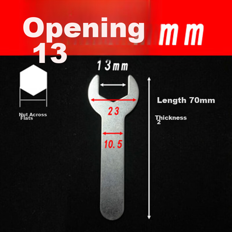Meipai Ultra-thin Open-end Wrench Furniture Bathroom Toy Appliance Installation Easy Disposable Single-head Double-head Fixed Wrench Set 5