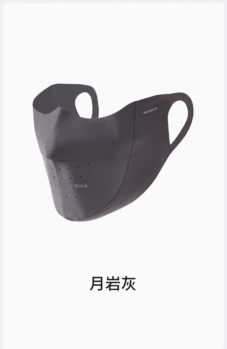 MISSION UV Ice Silk Sunscreen Mask Men's Cycling Mountaineering Summer UV Protection Breathable 3D Full Face Sun Shield 11