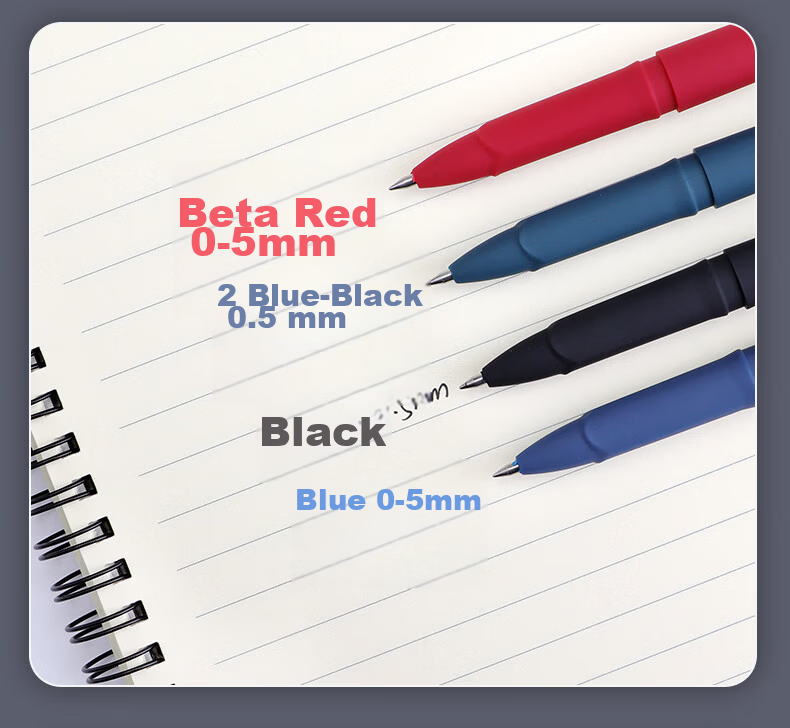 BAOKE PC1848A Large Capacity Gel Pen 1.0mm for Daily Writing, Office Signing, Black Ink, 12 Pens/Box 12