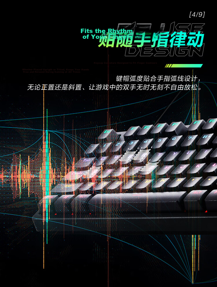 ThundeRobot Wired Mechanical Gaming Keyboard KG3089R Red Switch RGB Backlit 89-Key Anti-Ghosting for Esports CS Home Office PUBG Valorant CS2 6