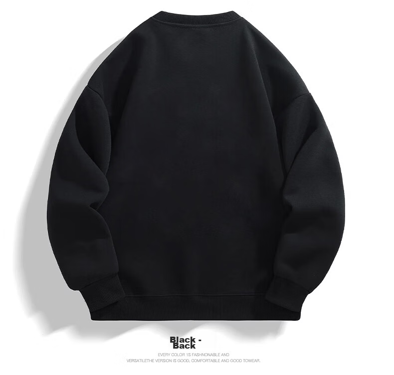 NASA GISS Crewneck Sweatshirt Men Spring Autumn Loose Long Sleeve T-Shirt Unisex Plus Size Base Shirt Black L 19