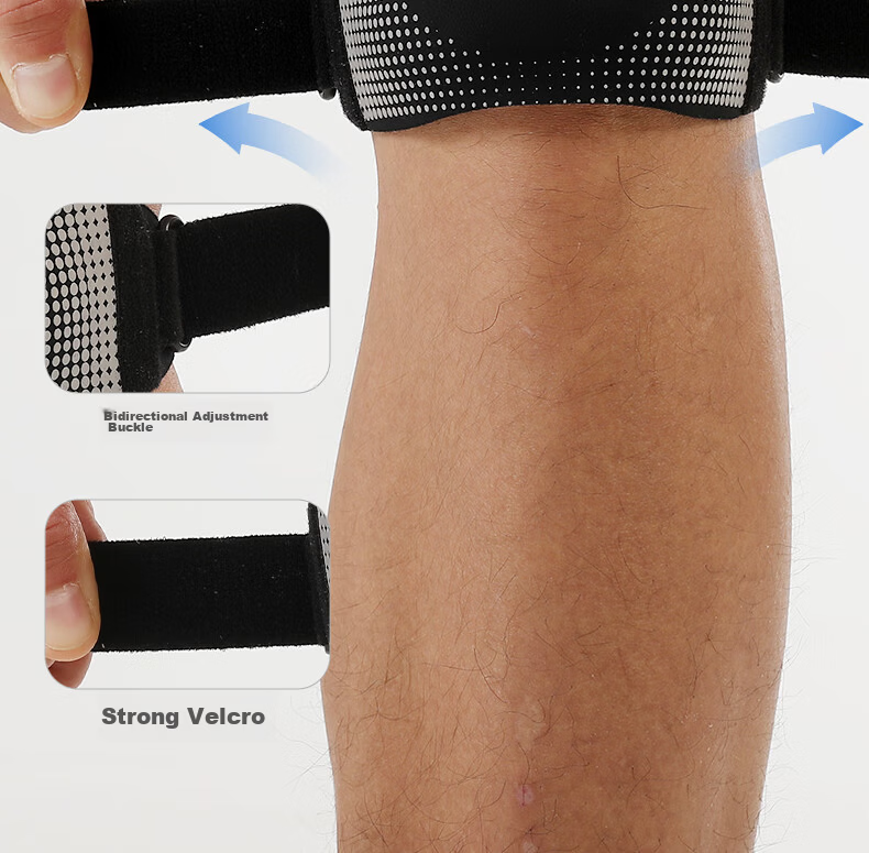 ANTA Patellar Strap Knee Brace for Sports, Unisex Running Knee Support, Meniscus Protection for Jump Rope, Badminton And Basketball, Gray 8