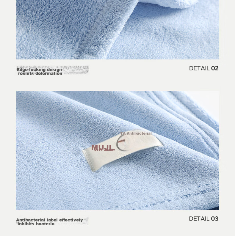 Wuyinliangpin Towel, 7A Antibacterial, 2-Pack, Men's Grade A Towel, Low Shedding, Soft And Skin-Friendly, Highly Absorbent, Large Face Towel, Sports 12